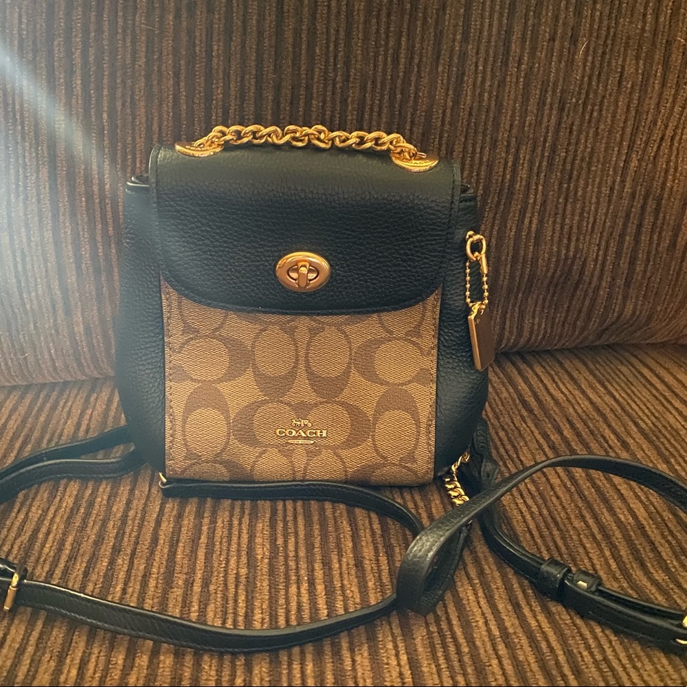 Coach convertible Mini backpack in signature canvas